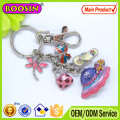 High Quality Metal Enamel Hangbag Handmade Keychain